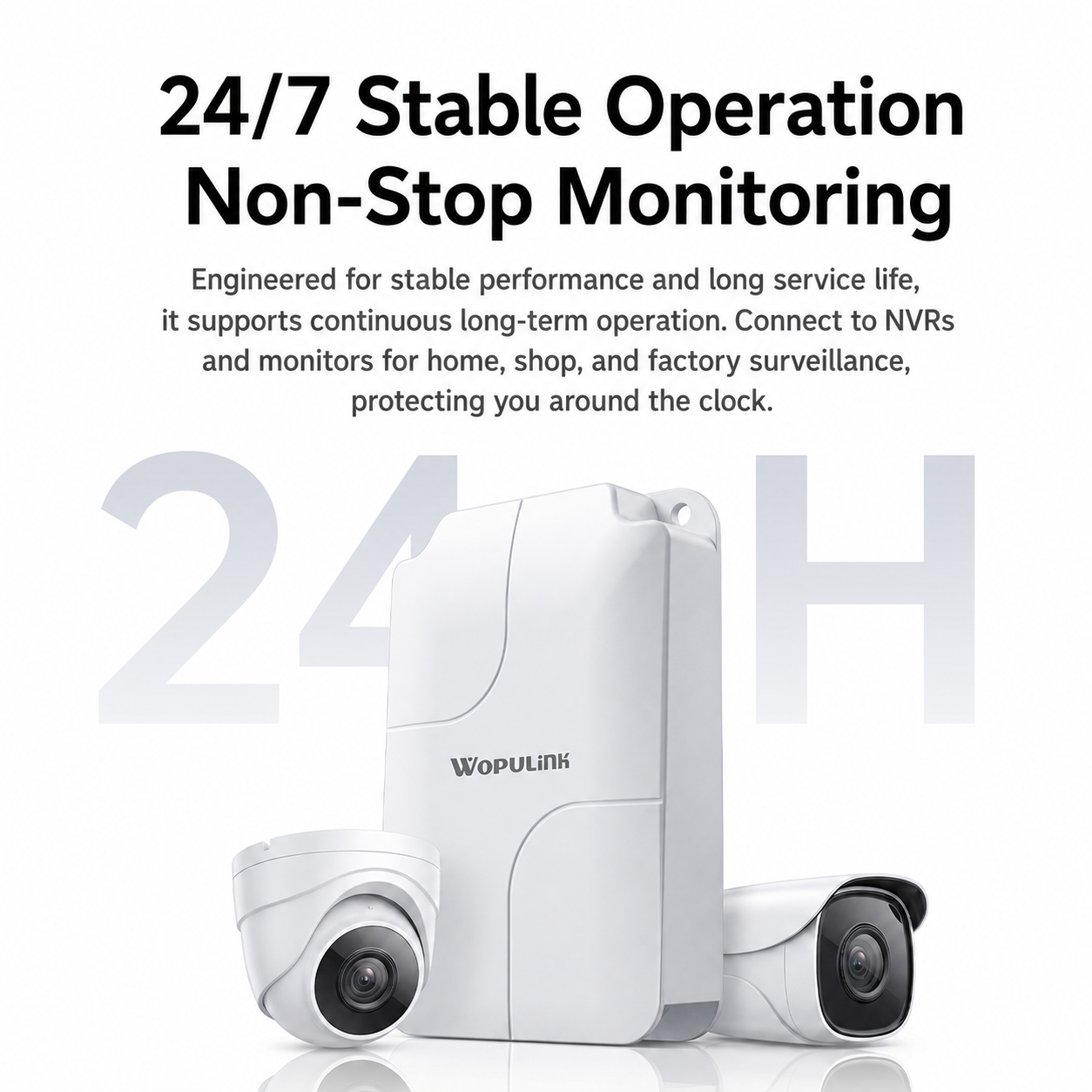 Waterproof 1 to 4 PoE Extender 90W, 10/100Mbps, Up to 200m, compatible with most brands, including Hikvision and Dahua.